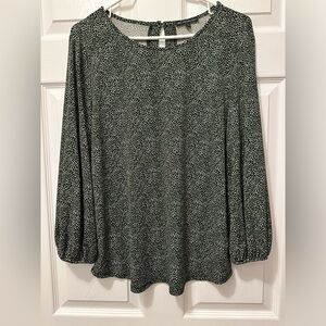 NWOT Adrianna Papell Dress Shirt - Hunter Green - Size L